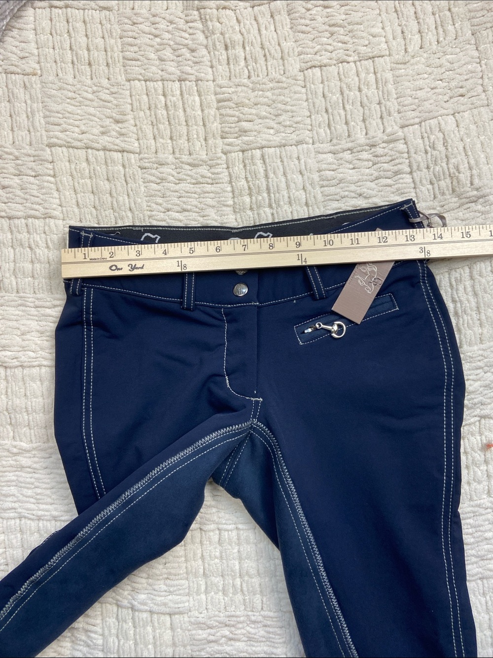 NWT Goode Rider Breeches Pro Rider Equestrian Pant 26 Regular Navy Jodphur - Picture 12 of 15